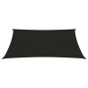 Toldo de vela HDPE negro 160 g/m² 2x3 m 2