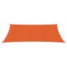 Toldo de vela HDPE naranja 160 g/m² 2x3 m 2