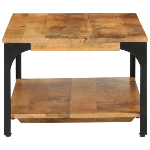 Mesa de centro 2 prateleiras 100x55x38cm mangueira maciça e aço M 3