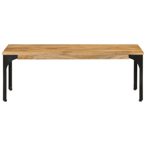 Mesa de centro de madera maciza mango 100x55x35 cm H