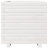 Vaso/floreira de jardim 50x50x49.5 cm pinho maciço branco 5