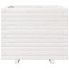 Vaso/floreira de jardim 60x60x49.5 cm pinho maciço branco 5
