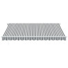Toldo retráctil automático gris antracita y blanco 400x350 cm 3