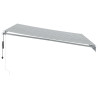 Toldo retráctil automático gris antracita y blanco 400x350 cm 4