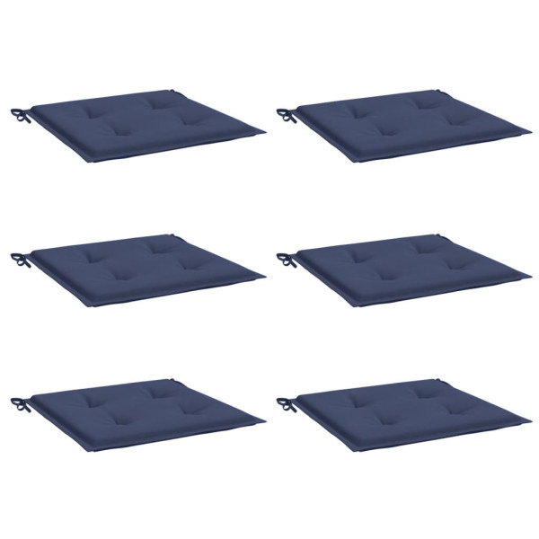 Almofadões p/ sofá de paletes 6 pcs tecido oxford azul-marinho M 3