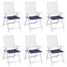 Cojines para muebles palets 6 uds tela azul marino 50x50x3 cm 5