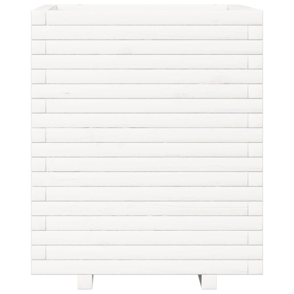 Jardinera madera maciza de pino blanco 60x60x72 cm M 5