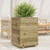 Jardinera de madera de pino impregnada 50x50x72 cm 1