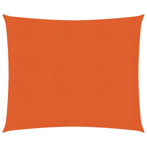 Toldo de vela naranja HDPE 160 g/m² 2.5x3 m D