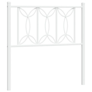 Cabecero de metal blanco 75 cm H