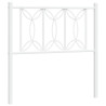 Cabecero de metal blanco 75 cm 2