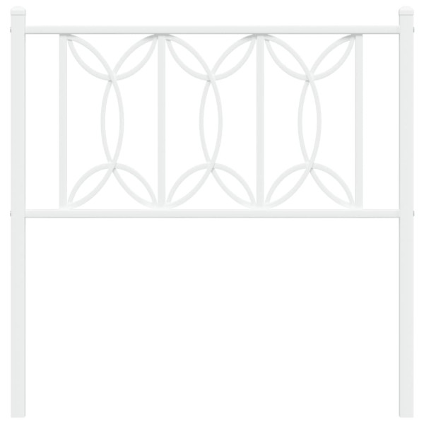 Cabeceira de cama 75 cm metal branco M 4