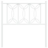 Cabeceira de cama 75 cm metal branco 4
