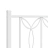 Cabecero de metal blanco 75 cm 5