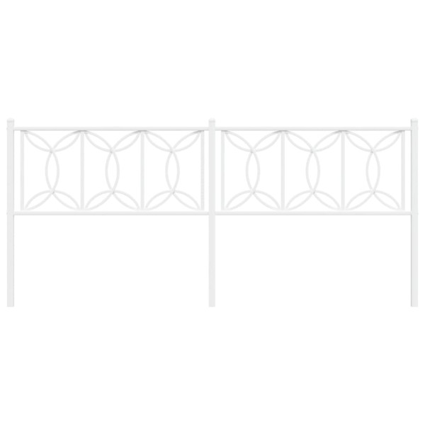 Cabeceira de cama 200 cm metal branco M 4