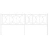 Cabeceira de cama 200 cm metal branco 4