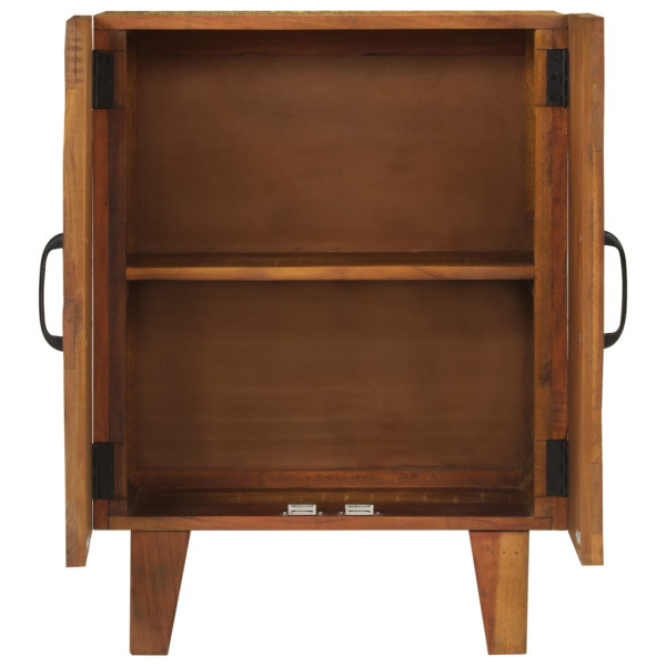 Aparador tallado a mano madera maciza reciclada 55x30x75 cm M 3