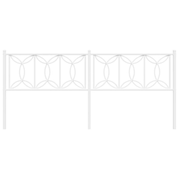 Cabeceira de cama 193 cm metal branco M 4
