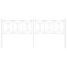 Cabeceira de cama 193 cm metal branco 4