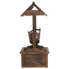 Fuente pozo de deseos con bomba madera de abeto 57x50x112 cm 5