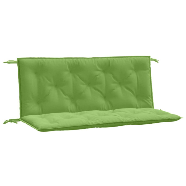 Almofadões banco jardim 2pcs 120x50x7 cm mesclado tecido verde M 2