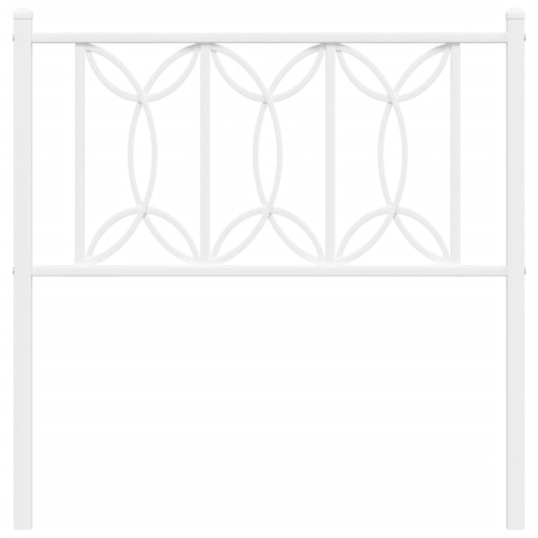 Cabecero de metal blanco 80 cm M 4