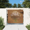 Puerta de jardín acero corten diseño árbol 85x75 cm 1
