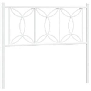 Cabecero de metal blanco 107 cm H