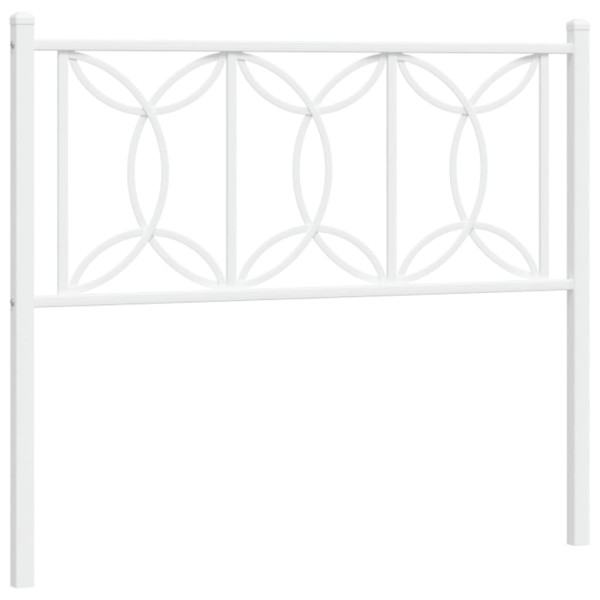 Cabeceira de cama 107 cm metal branco M 2