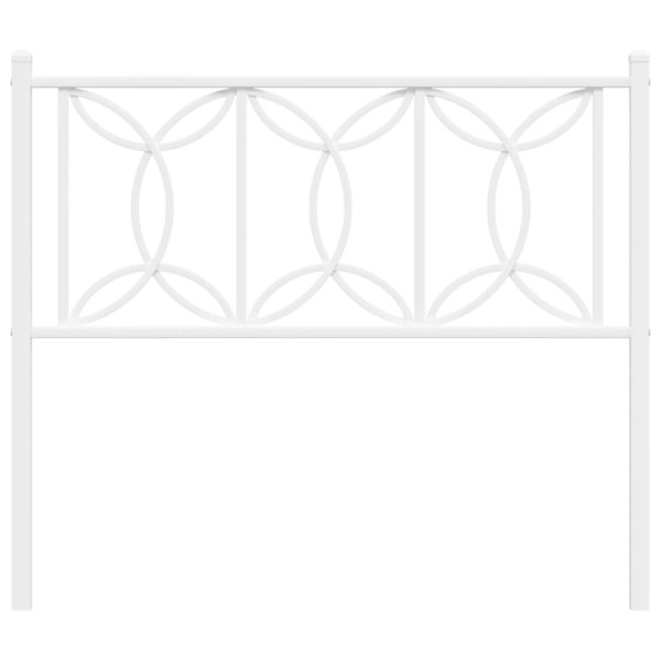 Cabeceira de cama 107 cm metal branco M 4