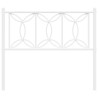 Cabeceira de cama 107 cm metal branco 4