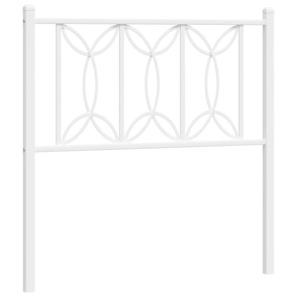 Cabeceira de cama 90 cm metal branco M 2