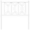 Cabeceira de cama 90 cm metal branco 4