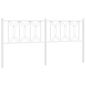 Cabeceira de cama 180 cm metal branco H