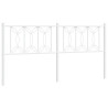 Cabeceira de cama 180 cm metal branco 2