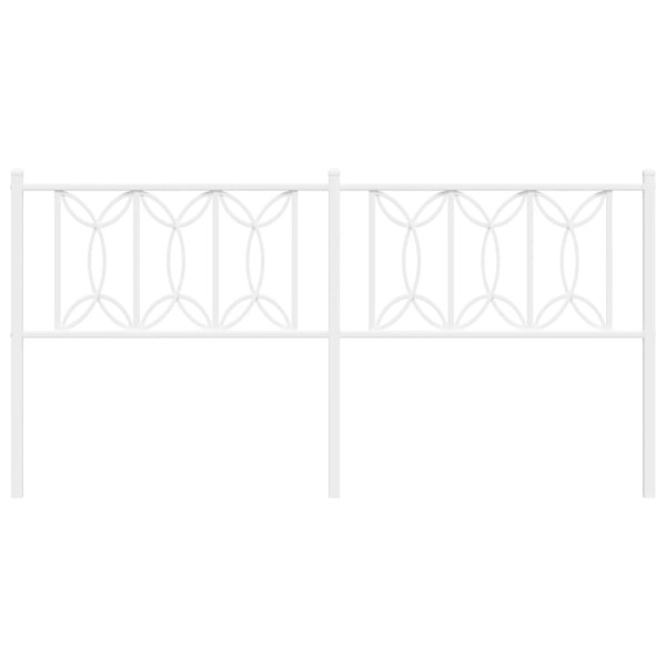 Cabecero de metal blanco 180 cm M 4