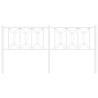 Cabeceira de cama 180 cm metal branco 4