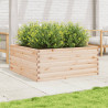 Jardinera de madera maciza de pino 110x110x46 cm 3
