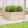 Jardinera de madera maciza de pino 100x100x46 cm 3
