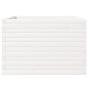 Jardinera madera maciza de pino blanco 70x70x46 cm 5