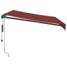 Toldo retrátil automático 300x250 cm bordô 4