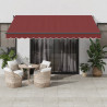 Toldo retrátil automático 400x300 cm bordô 1