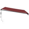 Toldo retráctil automático burdeos 400x300 cm 4