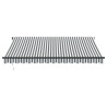 Toldo retráctil automático gris antracita y blanco 400x300 cm 3