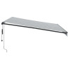 Toldo retrátil automático 400x300 cm antracite e branco 4