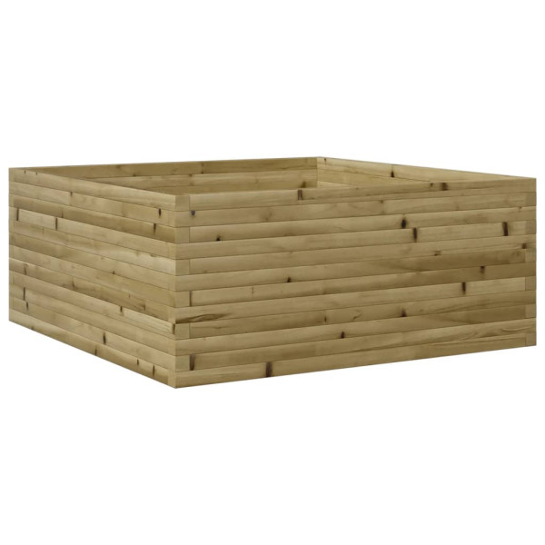 Jardinera de madera de pino impregnada 110x110x46 cm M 2