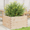 Jardinera de madera maciza de pino 80x80x46 cm 1