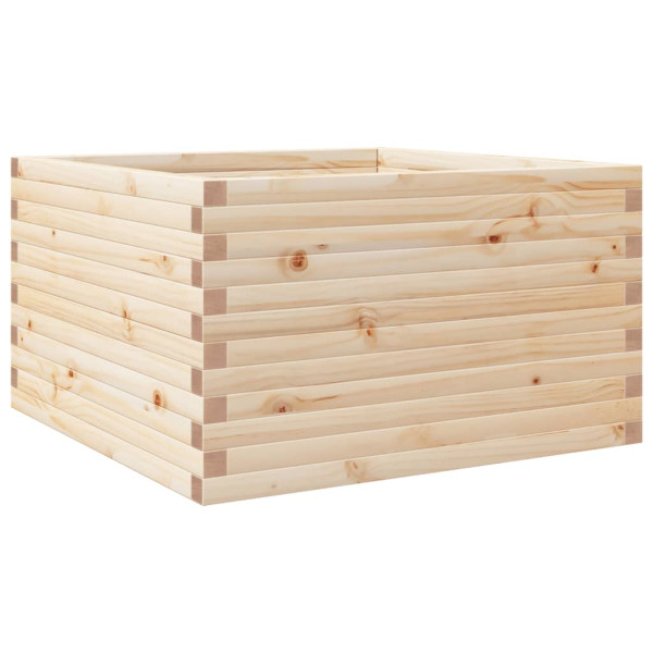 Jardinera de madera maciza de pino 80x80x46 cm M 2