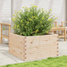 Jardinera de madera maciza de pino 80x80x46 cm 3