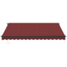 Toldo retrátil manual 400x300 cm bordô 3